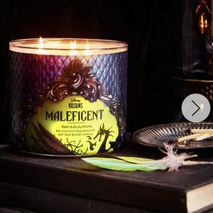 Maleficent Candle - Purple and Green